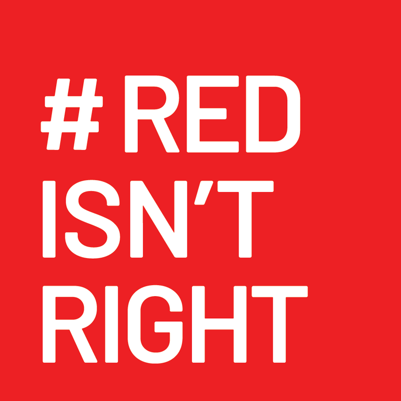 red isn't right logo