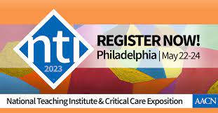 NTI 2023. National Teaching Institute & Critical Care Exposition.